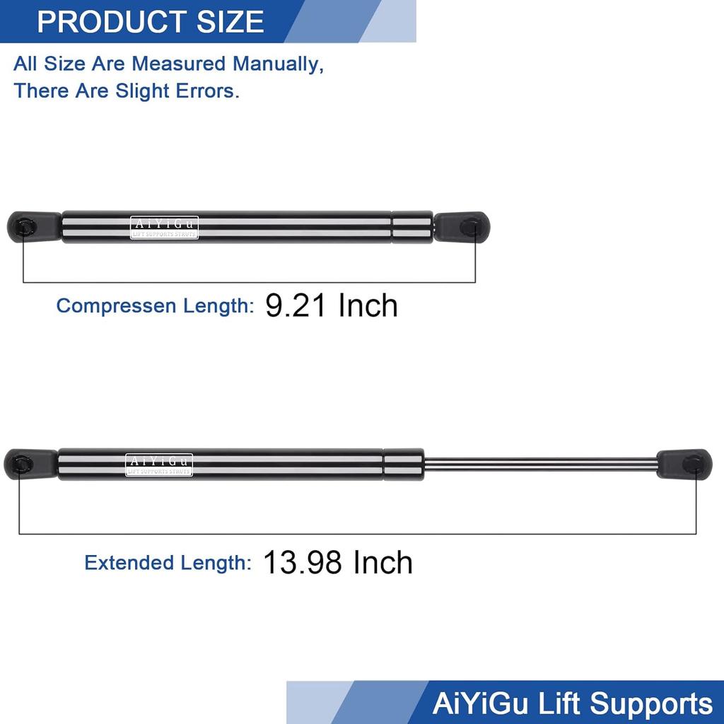 Rear Window Glass Shocks Struts Lift Supports Gas Springs 6600 Compatible with 2000-2005 Ford Excursion Base/Eddie Bauer/Limited/XLS/XLT Sport