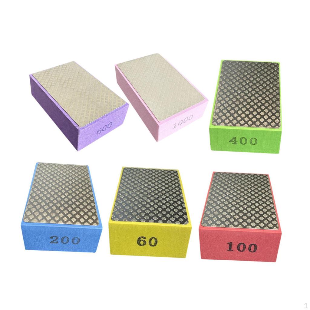 6x Hand Polishing Pads Professional Reusable, Easy To Use, Grinding Tool, Sanding Blocks for Metal