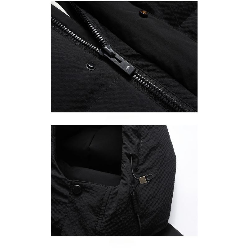 Пуховик мужской зимний 90-й пух, белый утиный пух, мужская повседневная теплая куртка-хлеб, антихолодная модная короткая куртка с капюшоном