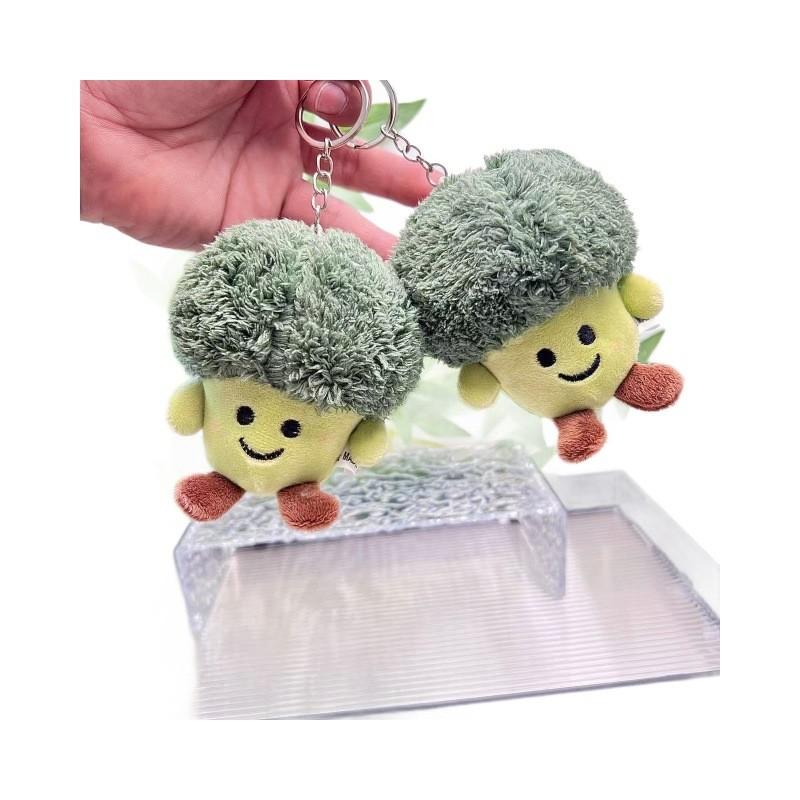 Adorable Plush Vegetable And Fruit Character Keychain With Soft Short Fur Design