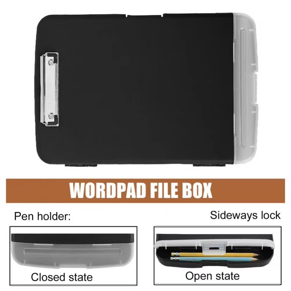 with Board Clip File Clipboard Box With Pen Holder a4 Binder Writing Board  Nurses