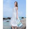 Baitu Women's Sleeveless Embroidered Dress