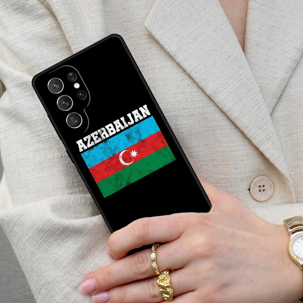 Чехол для телефона Азербайджан Сердце Любовь Флаг для Samsung Galaxy S26 Ultra S25 S24 S23 S22 S21 S20 Note10