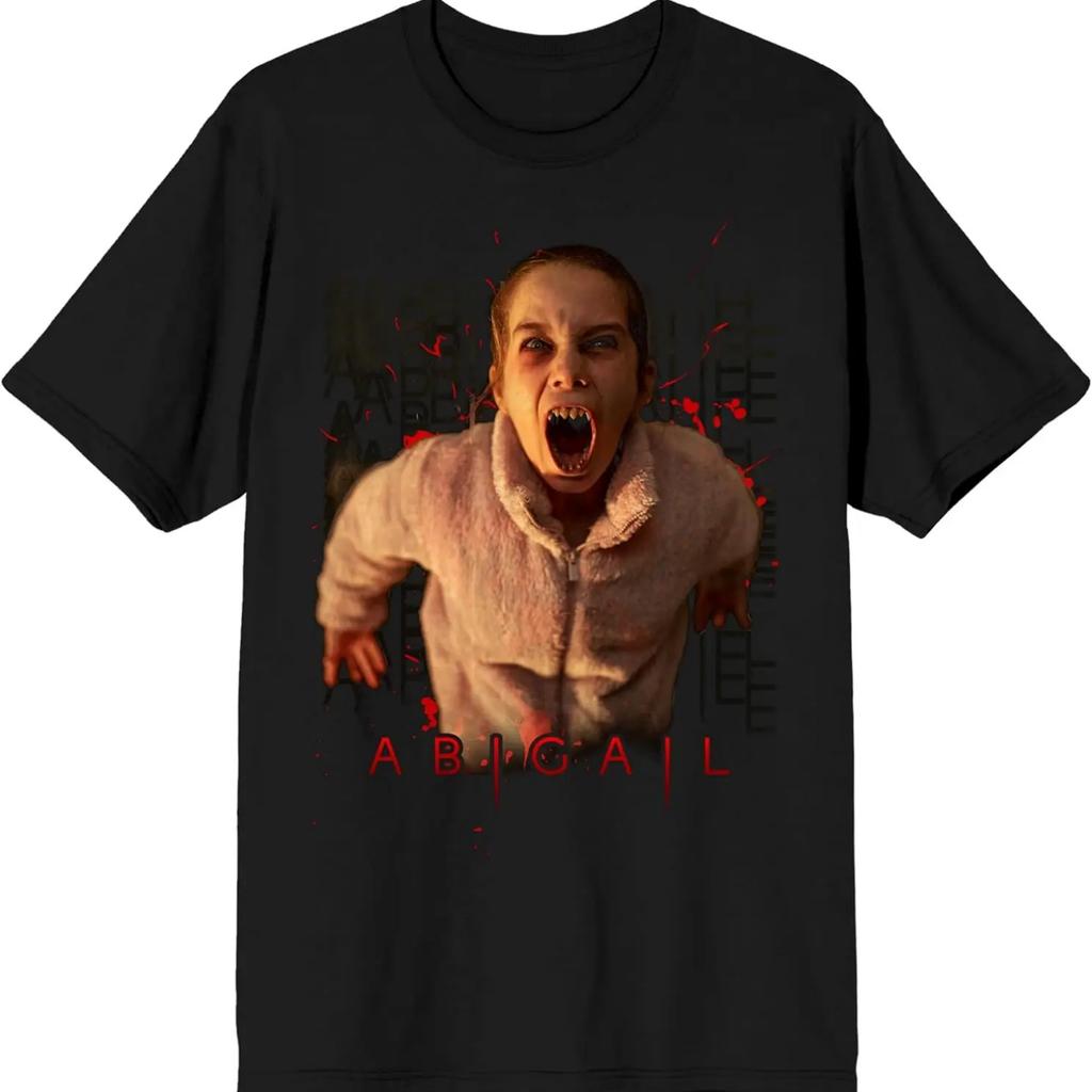Bioworld Abducting Abigail White Dress Abigail Crew Neck Short Sleeve Adult Black T-Shirt