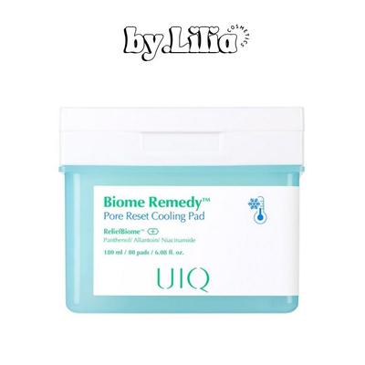 UIQ Biome Remedy Охлаждающий диск для сужения пор Pore Reset Cooling Pad 180 мл (80 колодок)