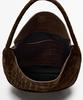 Massimo Dutti Mini Slouch Split Suede Leather Bag