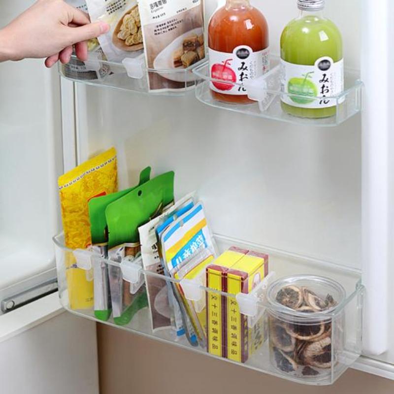 4 шт./компл. перегородки для полок холодильника без перфорации, регулируемые разделители для кладовой, прочные, экономящие место