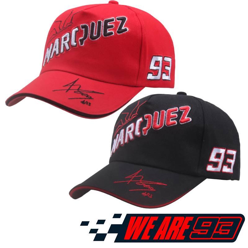 Black And Red Marc Marquez 93 Baseball Cap For Outdoor Sports