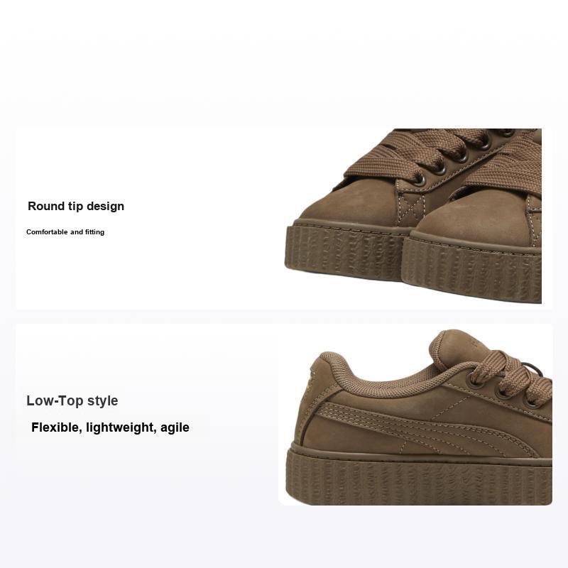 Puma Fenty x Creeper Phatty Little Kid Earth Tone Pack - Полностью серо-коричневые детские кроссовки коричневый золотистый теплый белый 399867-01