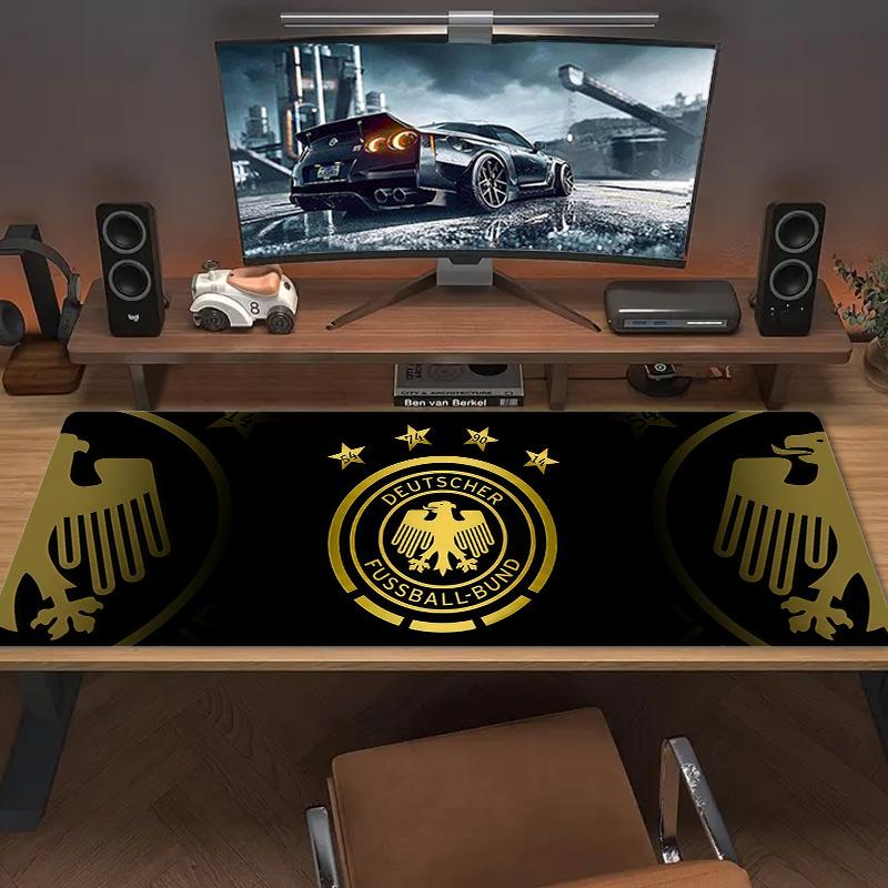 Fussball Bund Color Mouse Pad Large Gaming Table Cushion Non-slip Laptop Tablet Big Mousepad XXL Mat Mini PC Playmat With Lock edge