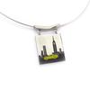 [K2416] - 'New York' Steel Necklace