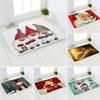 Рождественский фланелевой ковер с Новым годом, веселым рождественским орнаментом, украшения для дома, рождественские подарки