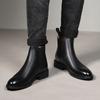 Spring/ Winter Elegant Chelsea Boots Leather Men Couple Shoes Size 35 47 Slip-On Dress Formal Boots Model Fashion Show222