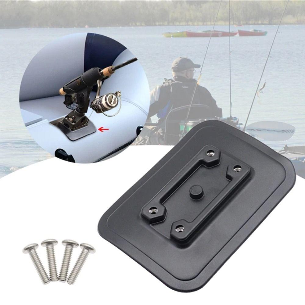 Glue-On Pad Inflatable Boat Fishing Rod Holder PVC Fish Mount Fix  Water Sports