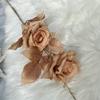 Lifelike Rose Floral Arrangement For Wedding Decoration And Photography Styling