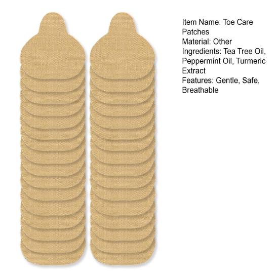 32 Pcs/Bag Toe Care Patches Safe Gentle Nail Fungus Relief Improve Nail Appearance Strengthen Nails Night Fungus Nail Patches