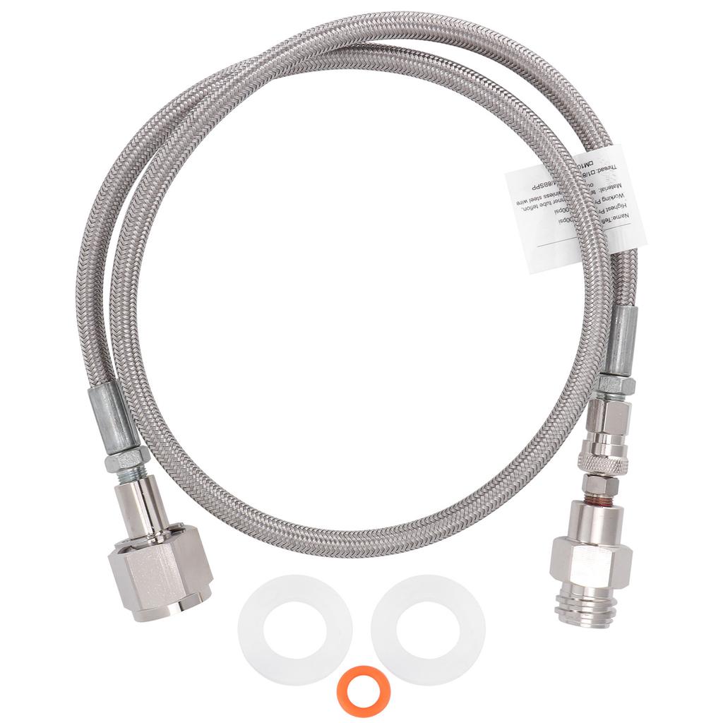 CO2 Universal External Hose Adapter G5/8-14 1m Soda PTFE Hose Soda Maker Accessories