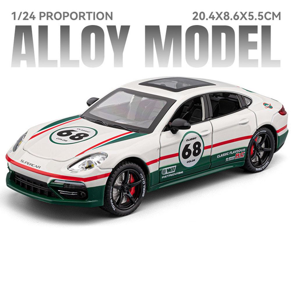 Scale 1:24 Panamera Cayenne S Car Model Toy Alloy Body Rubber Tires Pull Back Sound Light Vehicle Models Holiday Supercar Gifts