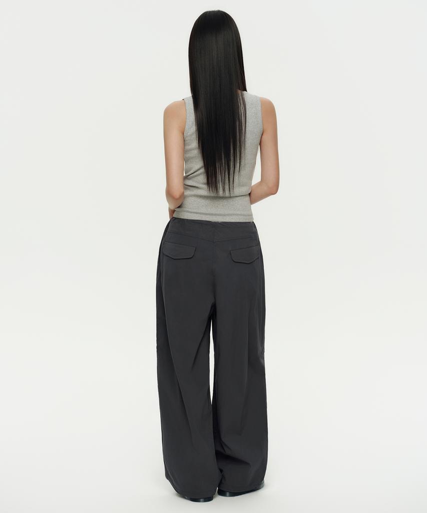 MUSINSA STANDARD WOMAN Женские парашютные брюки [Gunmetal]
