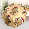 1pc Gingerbread Man Umbrella - 8-Rib Automatic Open/Close, Fashionable Compact Umbrella for Outdoor Adventures yy250813137