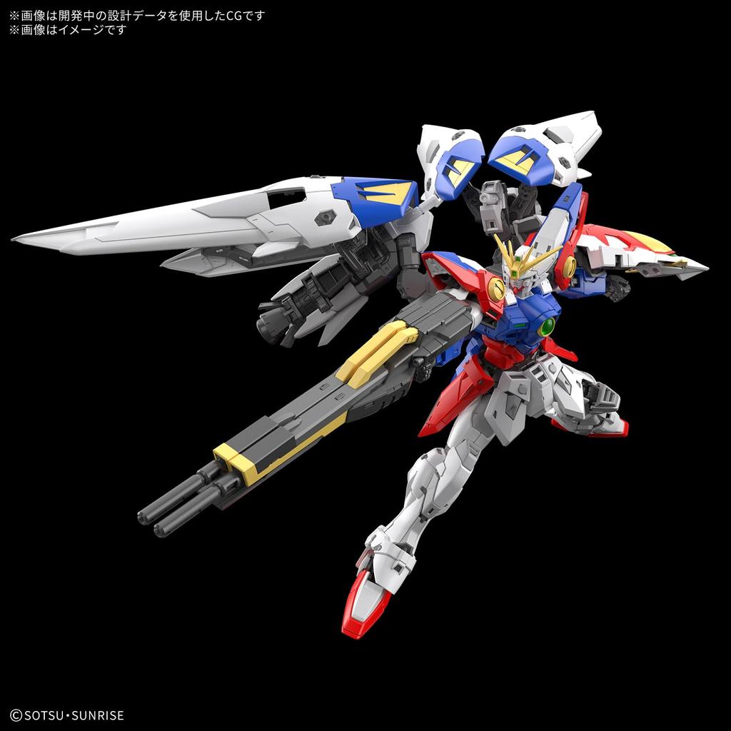 Bandai SPIRITS RG New Mobile Suit Gundam Wing Wing Gundam Zero 1/144 Scale Pre-Colored Plastic Model