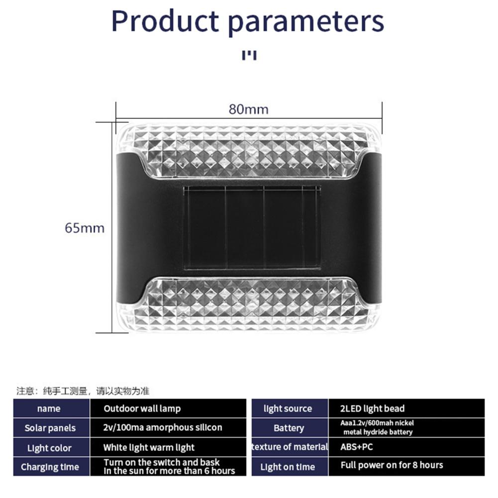 Солнечный настенный светильник уличный водонепроницаемый светящийся вверх и вниз освещение садовые декоративные солнечные лампы лестница забор солнечный свет солнечная лампа