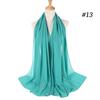 New Plain Women Hijab Wrap Lady Scarf Bubble Chiffon 1PC Popular Headband Muslim Bubble Wrap Shawls Hijab