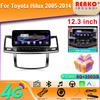 Android экран 12.3INCH DSP RDS для Toyota Hilux 2005-2014 автомобильный радиоприемник мультимедиа видеоплеер GPS Carplay стерео 4G 5G WIFI