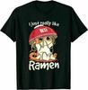 Kawaii Cute Anime Cat Otaku Japanese Ramen Noodles T Shirt for Men Women S-5XL
