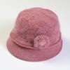 Knitted Hat Women's Autumn Winter Flower Fashion Mom Rabbit Wool Pot Hats & Caps with Thick Velvet Warmth Hat