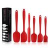 Silicone Spatula Set of 6 Seamless One-Piece Non Stick Heat Resistant Up 600°F Kitchen Utensils Silicone Scraper Cooking Baking