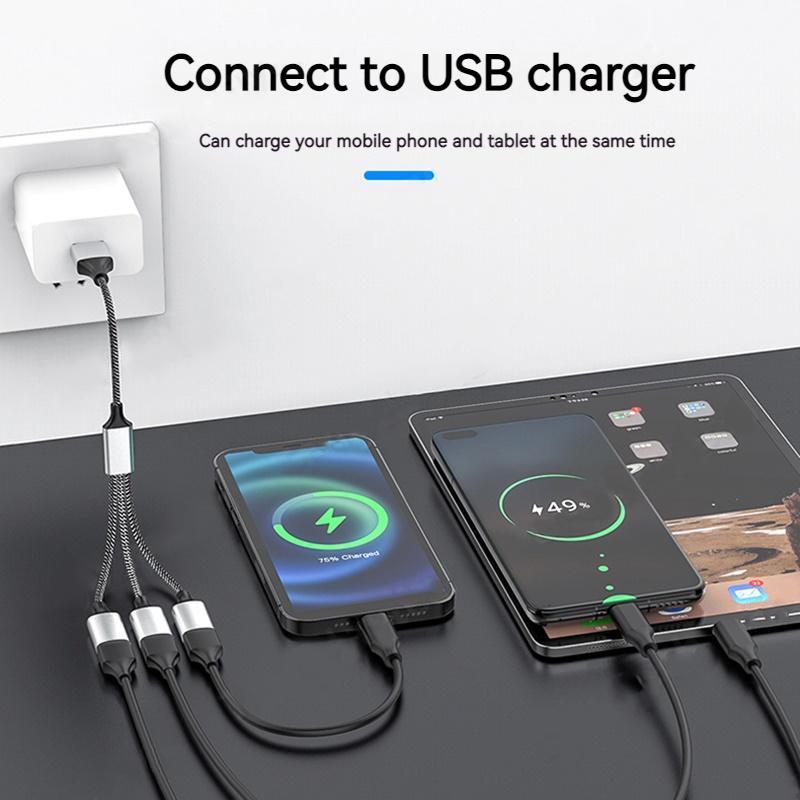 USB Type C HUB Расширители 4 Порта USB Кабель Разветвитель OTG Адаптер Высокоскоростной Передачи Портативный Конвертер Для ПК Компьютеров Ноутбуков
