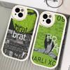 Чехол для телефона из кожи C-Charlis XCX B-BRAT Для IPhone 16 16e 15 14 13 12 11 Pro Max Plus Mini