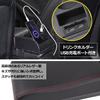 PIENSE Universal Car Armrest Console Box with Extendable USB Charging Drink and Storage Red Armrest, Port, Holder, (Black & Line)