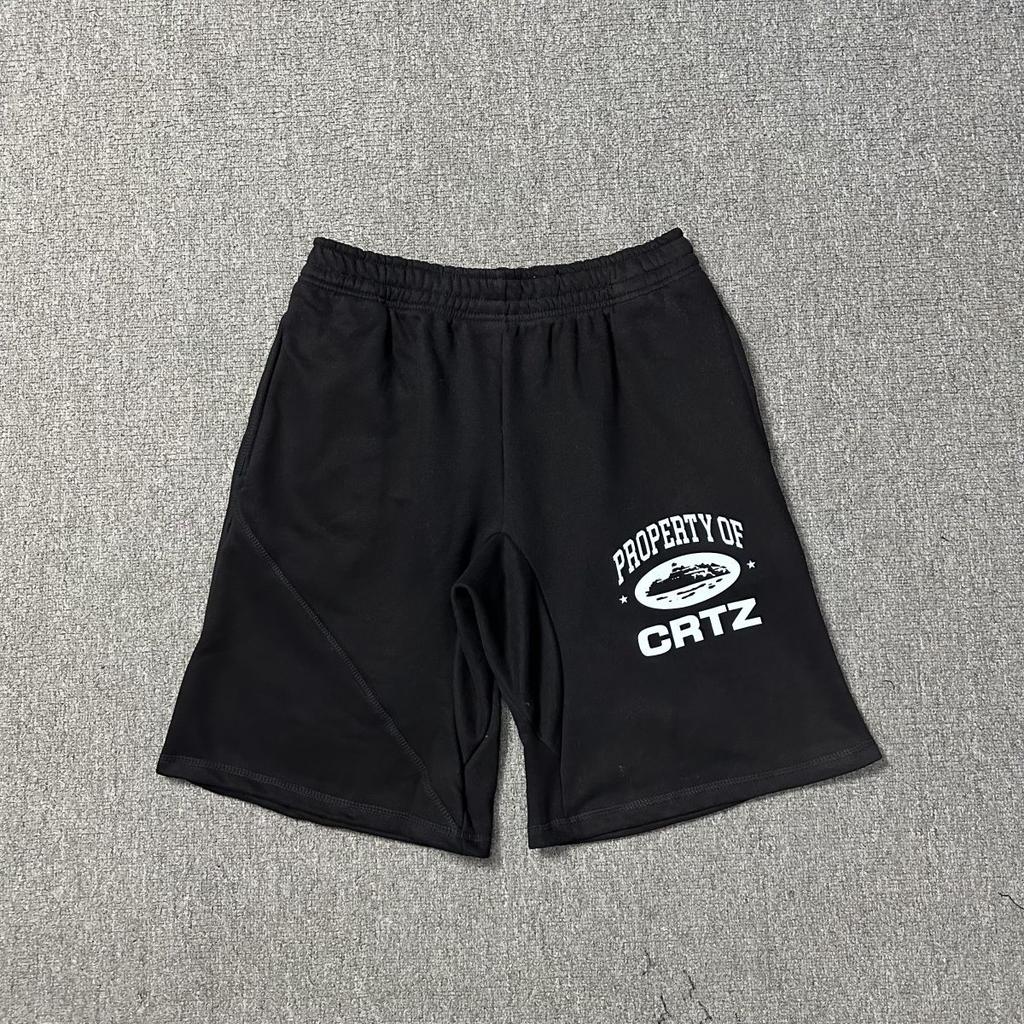 Corteiz American Street Hip Hop Alcatraz Printed Knitted Shorts American Men's and Women's Pants Summer Trend Brand
