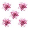 Christmas Tree Ornaments Christmas Simulation Flower Xmas Ornament 5Pcs
