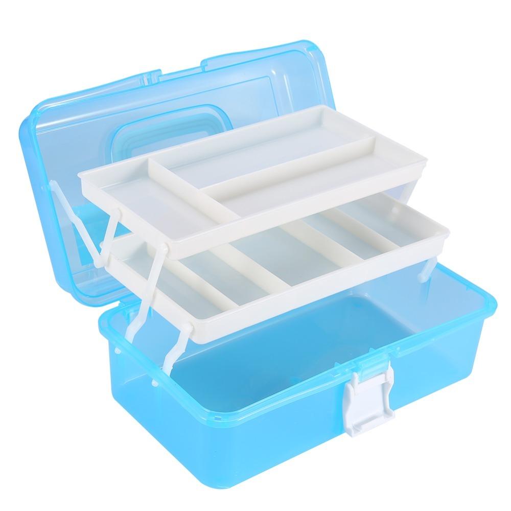 With Handle Buckle Nail Art Storage Box Portable Craft Storage Case For Art Craft