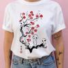 Summer 100% Cotton T-shirt Studio Ghibli Totoro Harajuku Style Kawaii Totoro Ghibli Loose Casual T-shirt Women