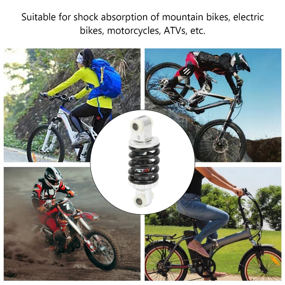 2PCS 90mm Spring Shock Absorber Aluminum Alloy Mountain Bike Shock Absorber Dirt Bike