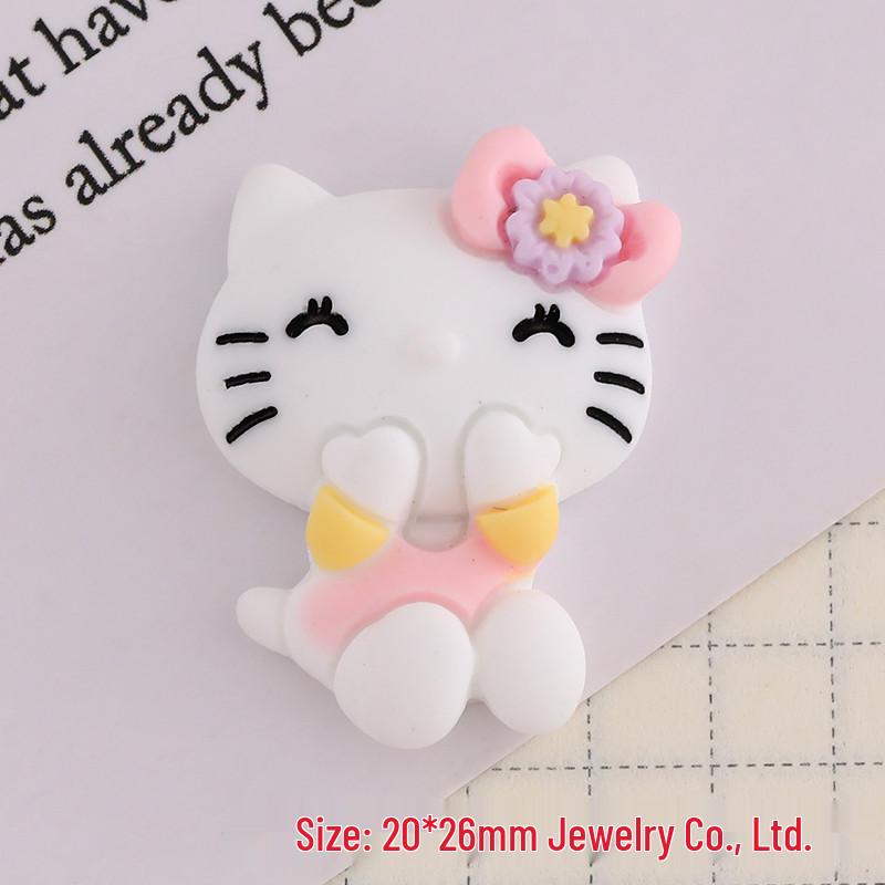 Мультяшные вишневые цветы Sanrio Смоляные аксессуары: Чехол для телефона, Заколка для волос, Кулон, Кружка и Украшение для автомобиля.