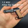 1:3 Модели Игрушечного Пистолета из Сплава M92 Разборные Изысканные Металлические Брелоки Выглядят Как Настоящие Коллекция Игрушечных Пистолетов Игрушка-Антистресс Подарки для Взрослых Мальчиков