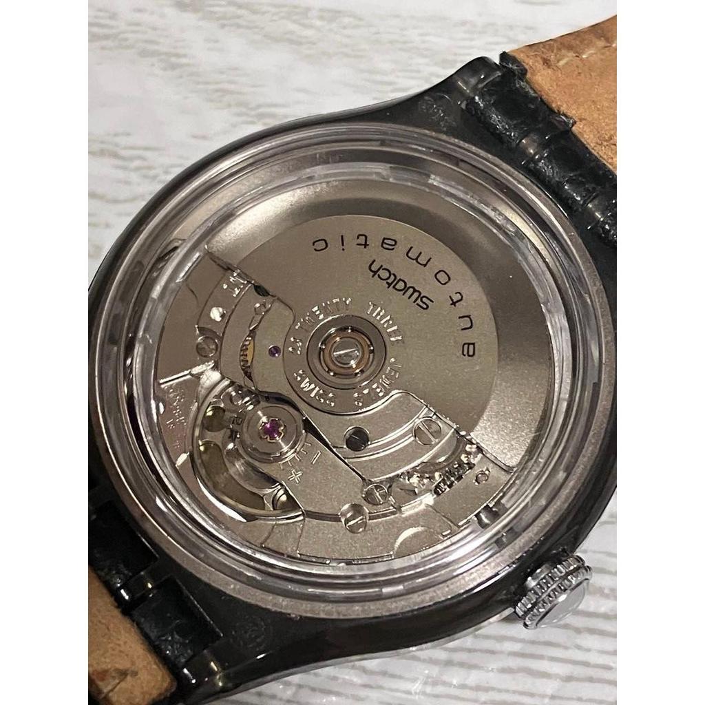 Б/у [Редкий] SWATCH Swatch ROPPONGI Автоматические Черные. Рабочий элемент.