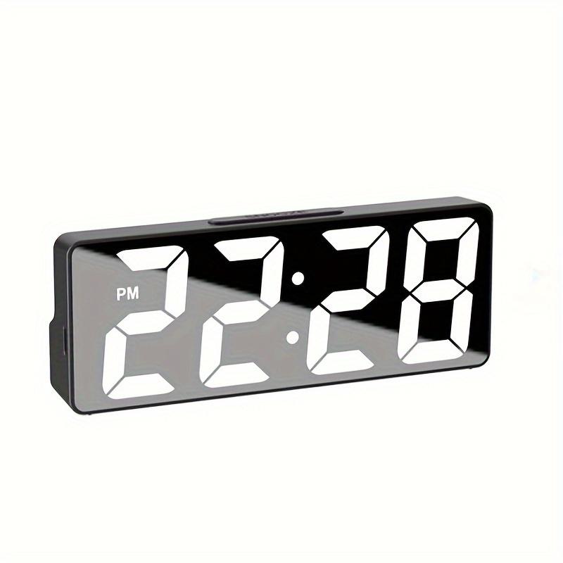 Голосовое управление Цифровой будильник Температура Дата 2 Режим отображения Повтор Ночной режим Настольные часы Порт USB Type-C 2/24-часовые светодиодные часы