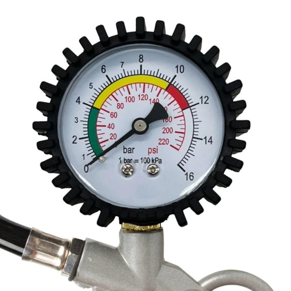 Portable Digital Tire Pressure Gauge 0-250PSI Short Pressure Measuring Valve  Car