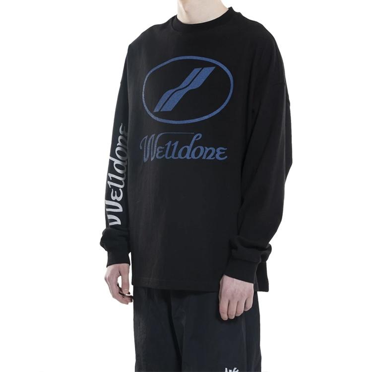 WE11DONE Long Sleeved T Shirt Unisex Clothing WD-TP4-20-712-U-BK