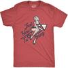 Mens Just Here to Bang T Shirt Funny Firework Pin Up Tee