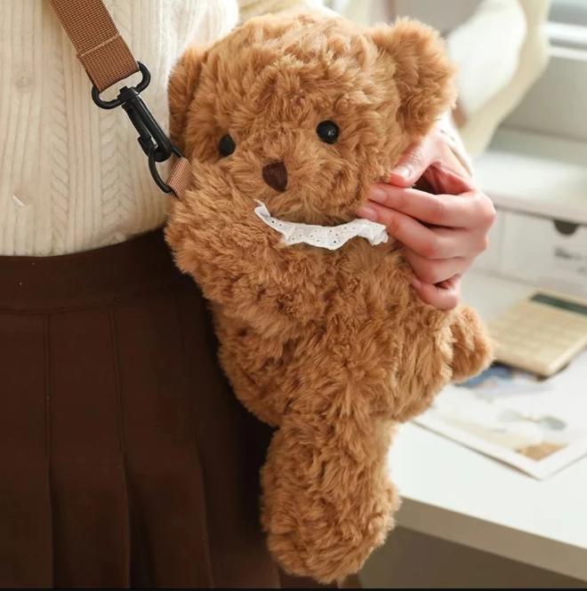 30 см Милый плюшевый рюкзак-кролик Кавайная модная плюшевая кукла Детская сумка Наплечная сумка Мини-рюкзак Сумки Подарки для девушки
