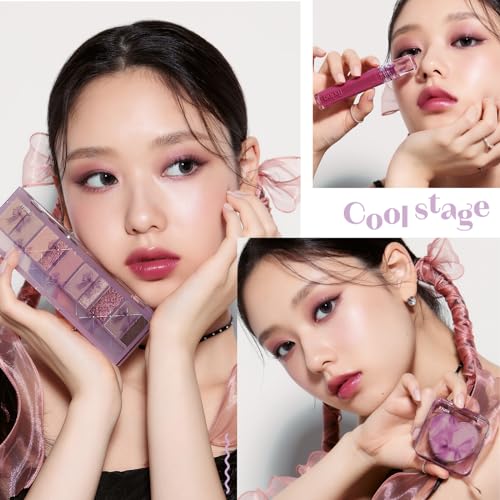 ETUDE Палитра теней для век Play Color Eyeshadow Cool Stage / 10 цветов Гелевая текстура глиттер Шиммер Матовый Текстура клавиш