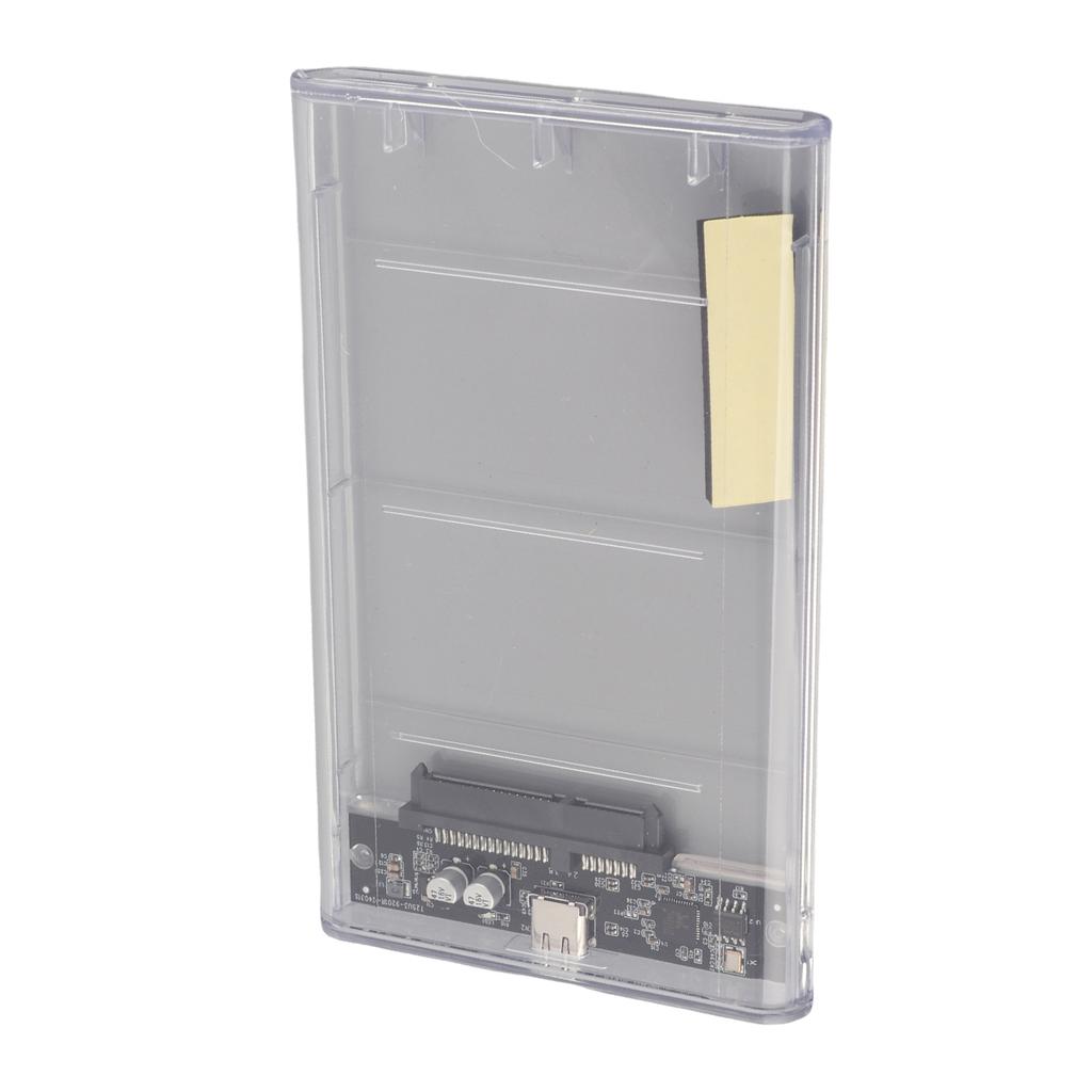 Mobile Hard Disk Box Type-C 2.5in Serial Port Transparent SSD HDD Mechanical Enclosure (Not Inclube