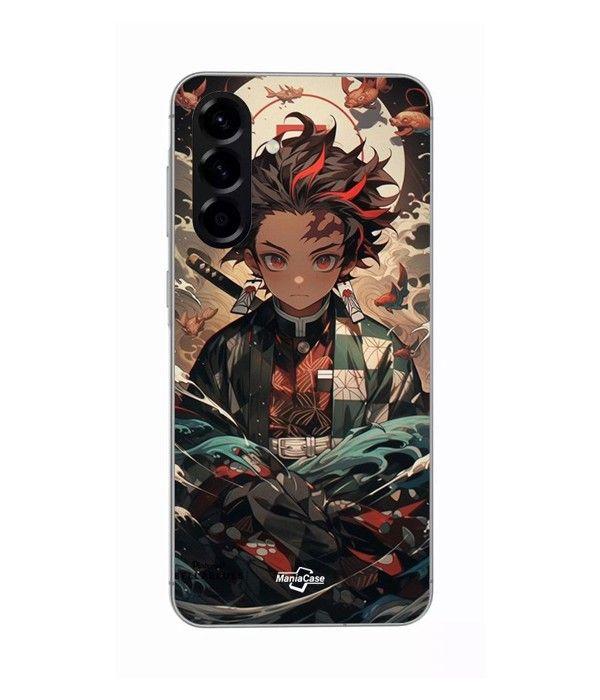Чехол - Maniacase - Samsung Galaxy A26 - Силикон - Мягкий - Клинок, рассекающий демонов Танджиро